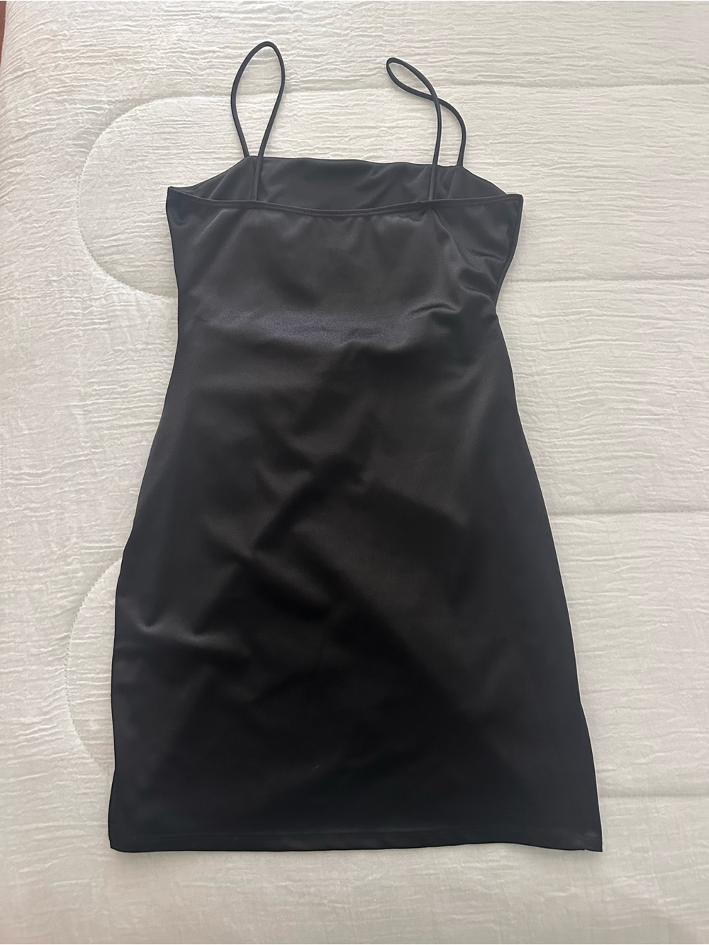 Windsor Black Satin Mini Dress Size “M” EUC - Picture 5 of 6